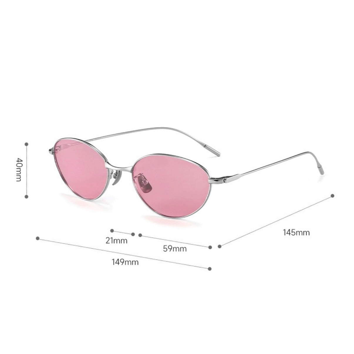【4color】Oval Metal Frame Sunglasses SS-000012