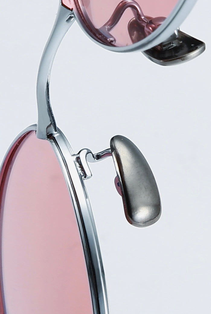 【4color】Oval Metal Frame Sunglasses SS-000012