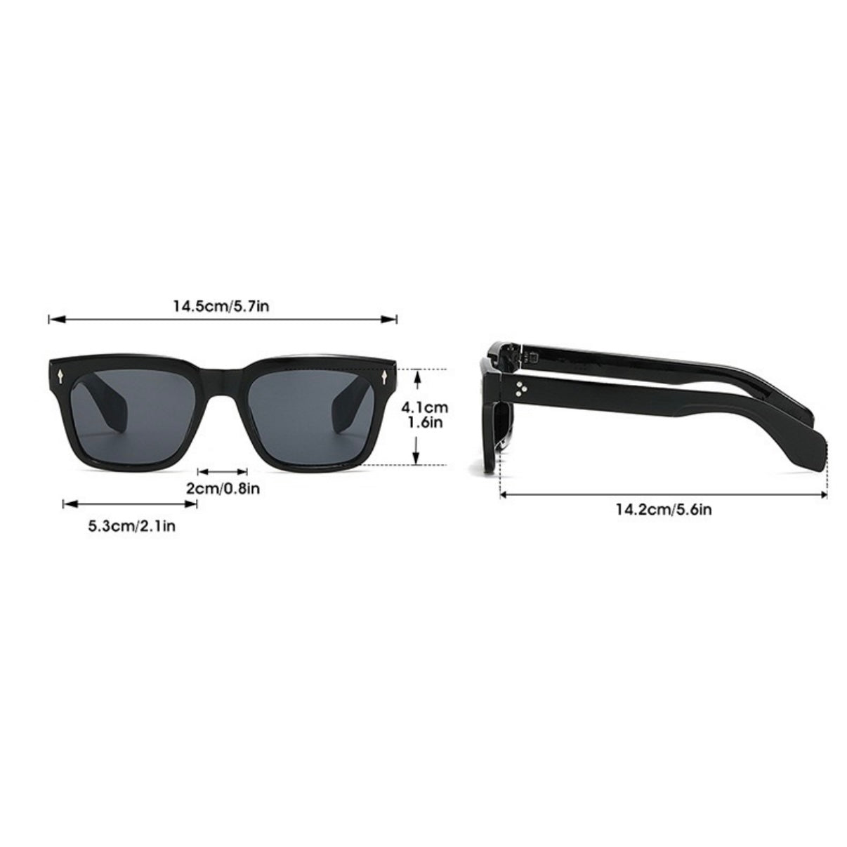 【4color】Signature Color Square Sunglasses SS-000048