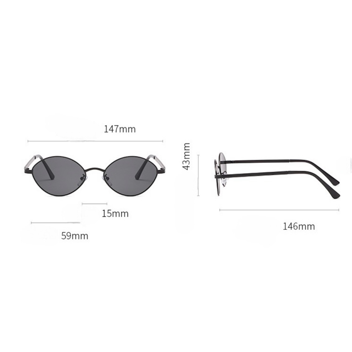 【3color】Retro Round Lens Sunglasses SS-000031