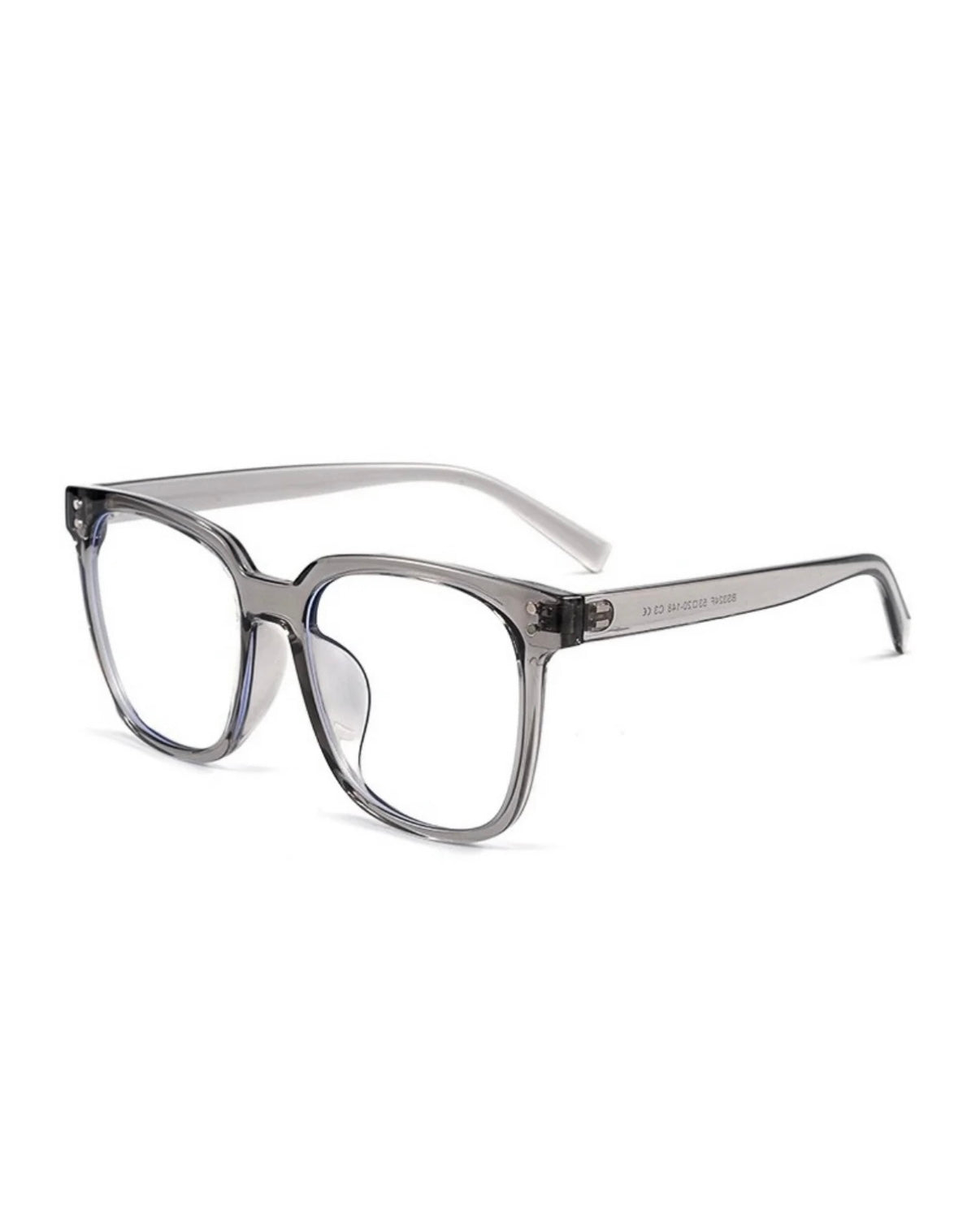 【4color】Transparent Frame Square Glasses SS-000037