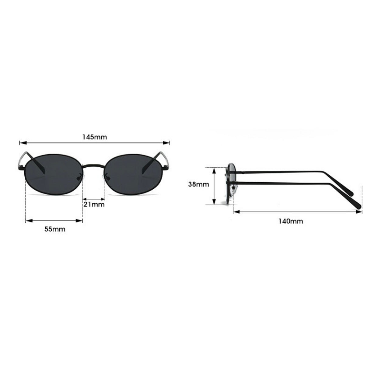 【4color】Casual Chic Round Sunglasses SS-000040