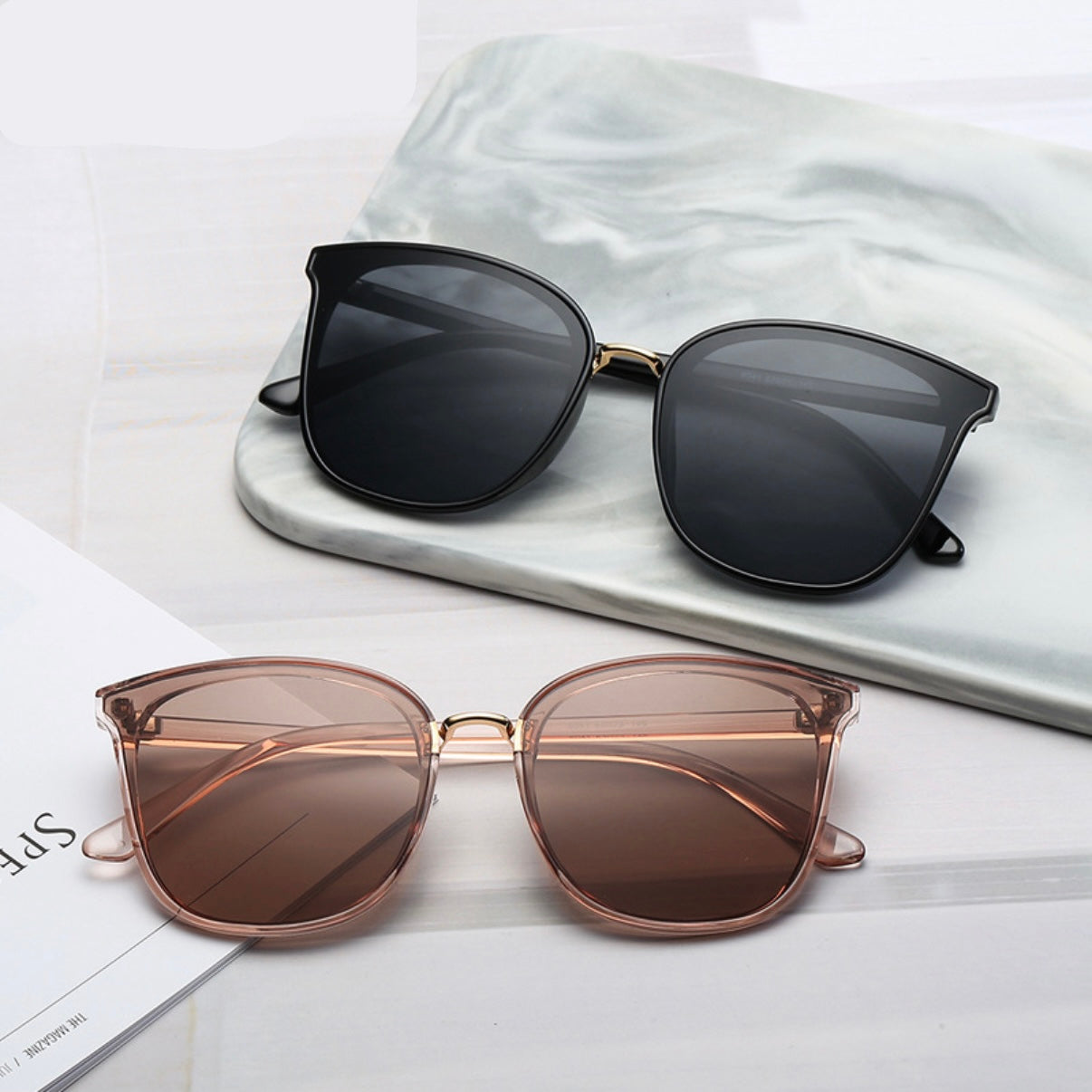 【4color】Trendy Oversized Sunglasses SS-000028