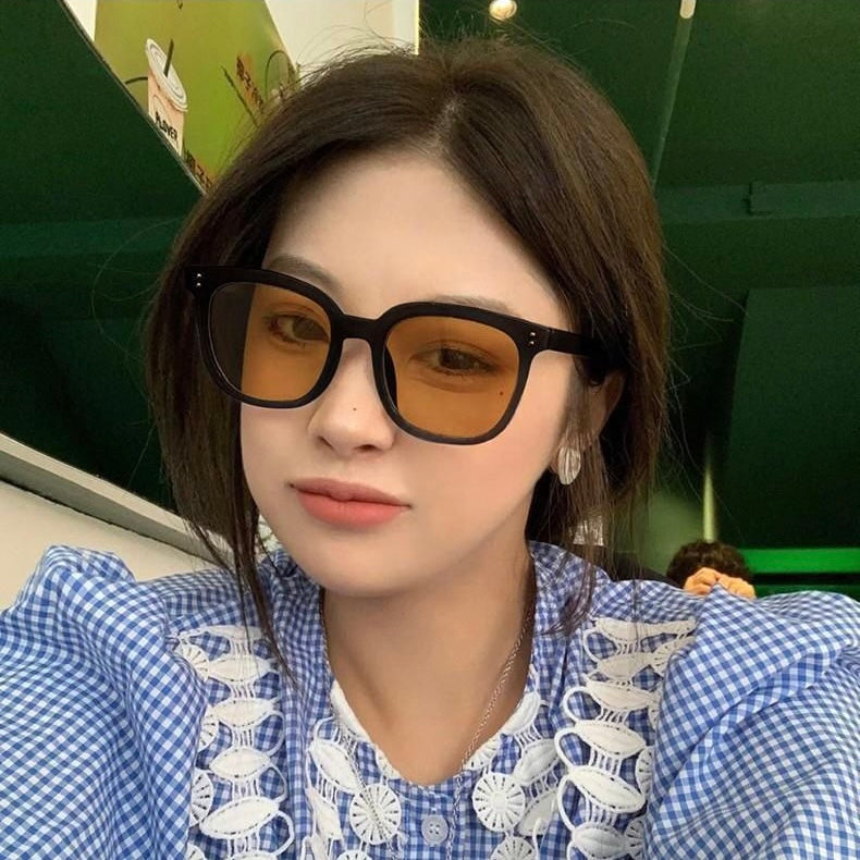 【2color】Retro Square Brown Lens Sunglasses SS-000015